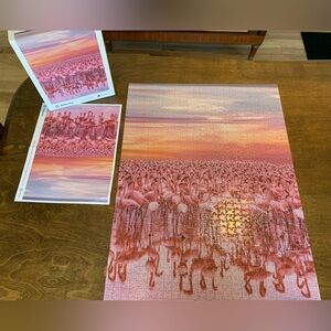 Sunset Flamingo Jigsaw Puzzle